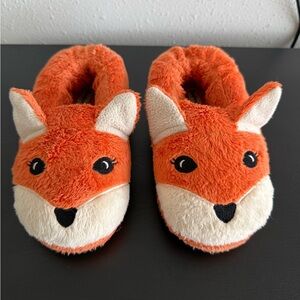 Dearfoams Orange Fox Kids Slippers